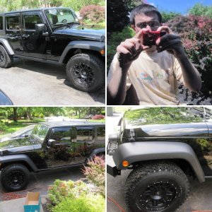 Black Jeep Wrangler: Microfiber System