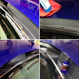 2005 mustang wiper cowl restored with carpro Dlux