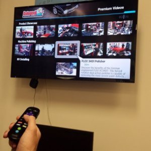 Roku in the lobby