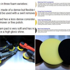 5.5" THIN FOAM PAD OPTIONS for your Dual Action Polisher
