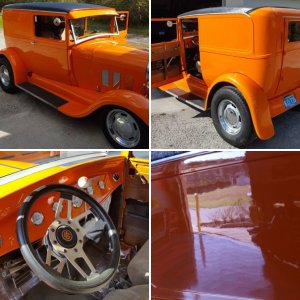 CLASS: The art of wetsanding - 1929 Ford Model A Sedan Delivery Streetrod
