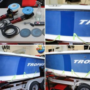 Test Spot on 21 foot Trophy Center Console Mike Phillips