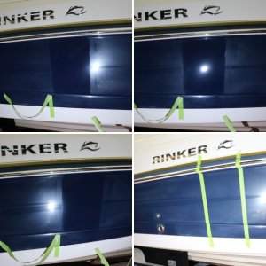 Test Spot on 28 foot RINKER Bowrider Mike Phillips