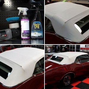 How to remove mold mildew dirt and stains out of a vinyl convertible top