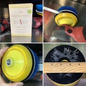 Machine Scrubbing Rotary Buffer Heavy Duty DA Carpet Brush Long Bristles Phillips