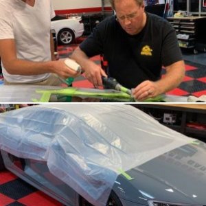 Removing scratch out of glass Audi Mike Phillips