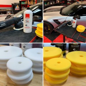 RUPES NEW DA Coarse Fine Compounds Profile Contour Foam Pads