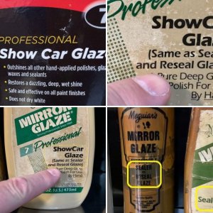 Sealer Reseal Glaze to Show Car Glaze Bottles Mike Phillips