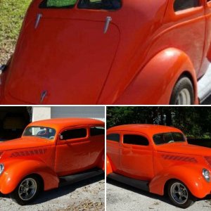 1937 Ford Slantback Wetsanding Project Mike Phillips