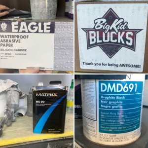 Wetsanding Tools and Demo Hood Paint
