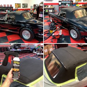 Protect Restore Canvas Cloth Convertible Top 1966 Ferrari Mike Phillips