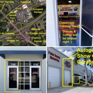 How to get to Autogeeks Show Car Garage Detailing Class