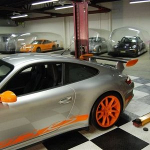 Porsches in a bubble 2