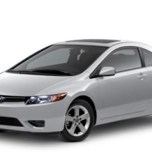 2008 Honda Civic EX Coupe Alabaster Silver Metallic