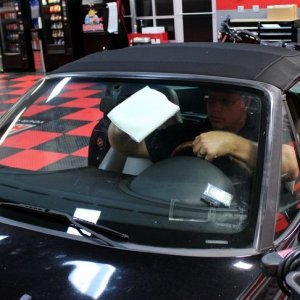 How to remove Smokers Film off inside of windshield Mike Phillips