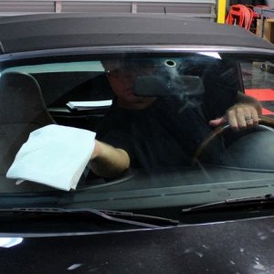 How to remove Smokers Film off inside of windshield Mike Phillips