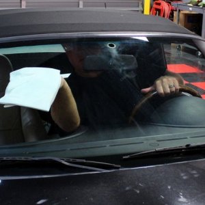 How to remove Smokers Film off inside of windshield Mike Phillips