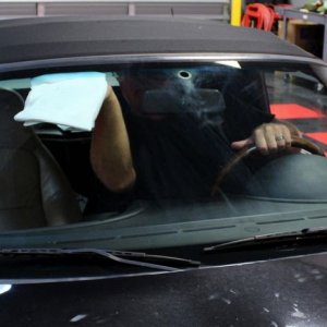 How to remove Smokers Film off inside of windshield Mike Phillips