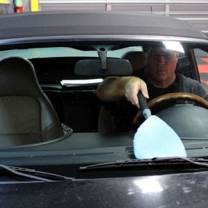 How to remove Smokers Film off inside of windshield Mike Phillips