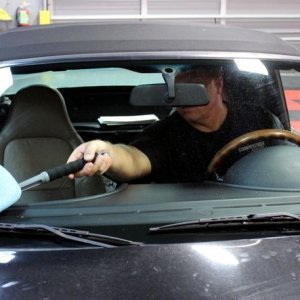 How to remove Smokers Film off inside of windshield Mike Phillips