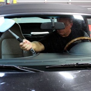 How to remove Smokers Film off inside of windshield Mike Phillips