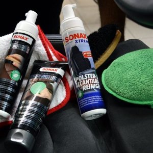 SONAX Leather Cleaner and SONAX Leather Care Cream