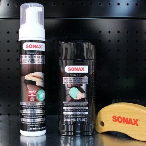 SONAX Leather Cleaner and SONAX Leather Care Cream