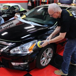Black BMW Z3 and Black Nissan Altima Detailing Black Paint