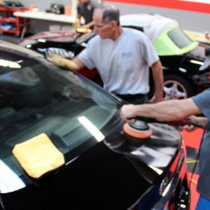 Black BMW Z3 and Black Nissan Altima Detailing Black Paint