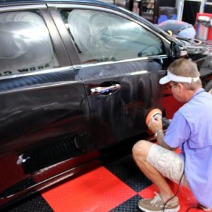 Black BMW Z3 and Black Nissan Altima Detailing Black Paint