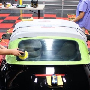 Black BMW Z3 and Black Nissan Altima Detailing Black Paint