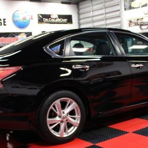 Black BMW Z3 and Black Nissan Altima Detailing Black Paint