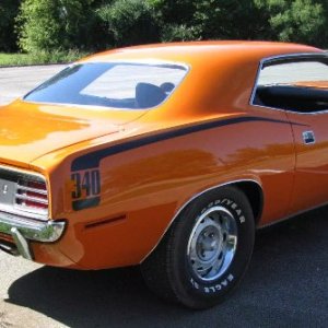 Bad Ass Cuda getting coated with Gtechniq Crystal Serum