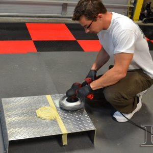 how to polish aluminum diamond plate