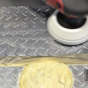 how to polish aluminum diamond plate