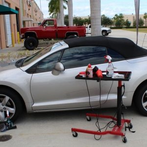 Griots Fine Glass Polish Removing water spots Mike Phillips