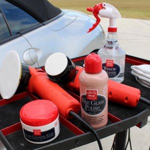 Griots Fine Glass Polish Removing water spots Mike Phillips