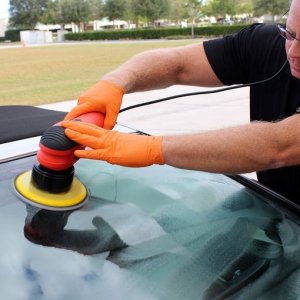 Griots Fine Glass Polish Removing water spots Mike Phillips