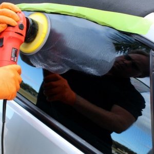 Griots Fine Glass Polish Removing water spots Mike Phillips