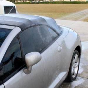 Griots Fine Glass Polish Removing water spots Mike Phillips