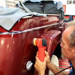 1948 Willys Jeepster Wetsanding Class at Autogeek with Mike Phillips