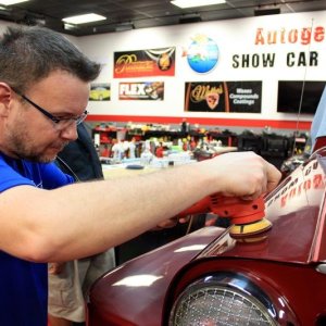 1948 Willys Jeepster Wetsanding Class at Autogeek with Mike Phillips