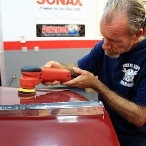 1948 Willys Jeepster Wetsanding Class at Autogeek with Mike Phillips