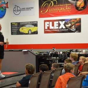 Boy Scouts Troop 840 at Autogeek with Mike Phillips 2017