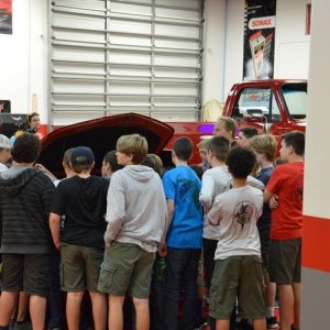 Boy Scouts Troop 840 at Autogeek with Mike Phillips 2017