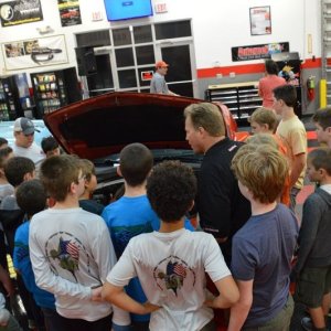 Boy Scouts Troop 840 at Autogeek with Mike Phillips 2017