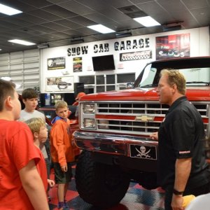 Boy Scouts Troop 840 at Autogeek with Mike Phillips 2017