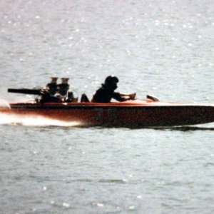 Mike Phillips racing his 1970 Sanger Drag Boat in the Quarter Mile