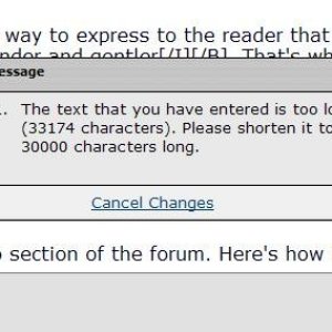 Too Many Words