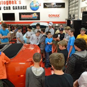 Boy Scouts Troop 840 at Autogeek with Mike Phillips 2017